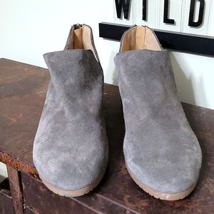 Kenneth Cole REACTION Grey Side Skip Ankle Boots Size 7.5